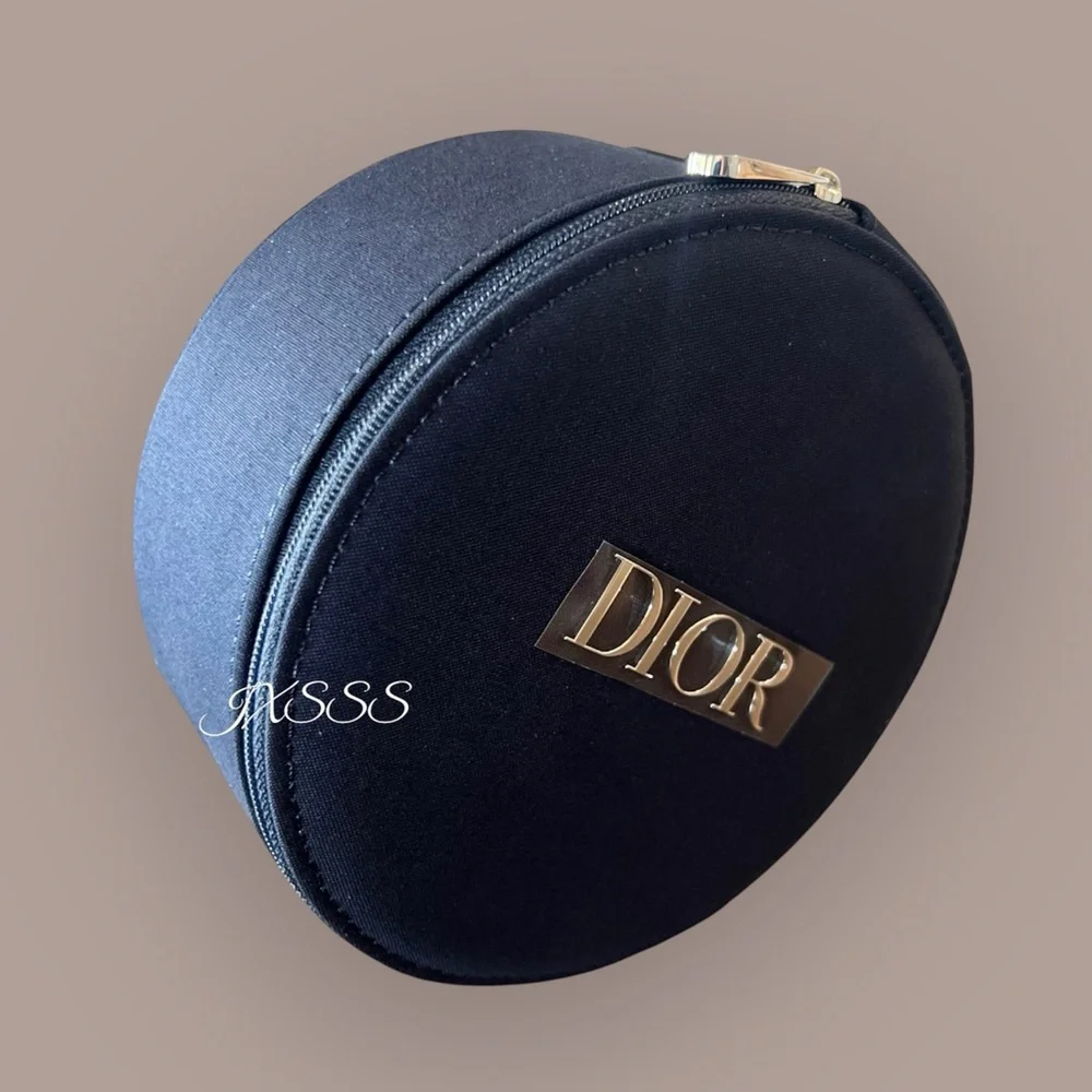 Navy-Blue Dior Beauty Vanity Case/Cosmetic-Makeup Mirror SET